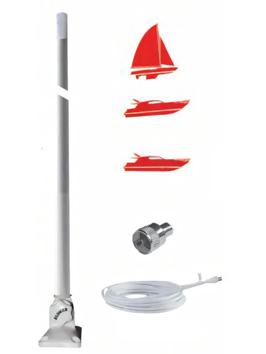 Glomex VHF Telsiz Anteni RA 104 NYAUS Fiberglas 100cm