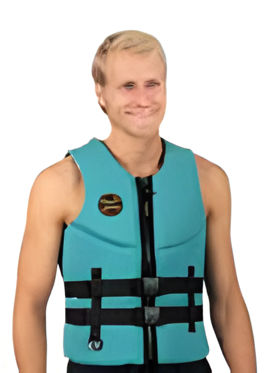 SR41198 Jobe Neopren Erkek Can Yeleği Turkuvaz L 85 Kg